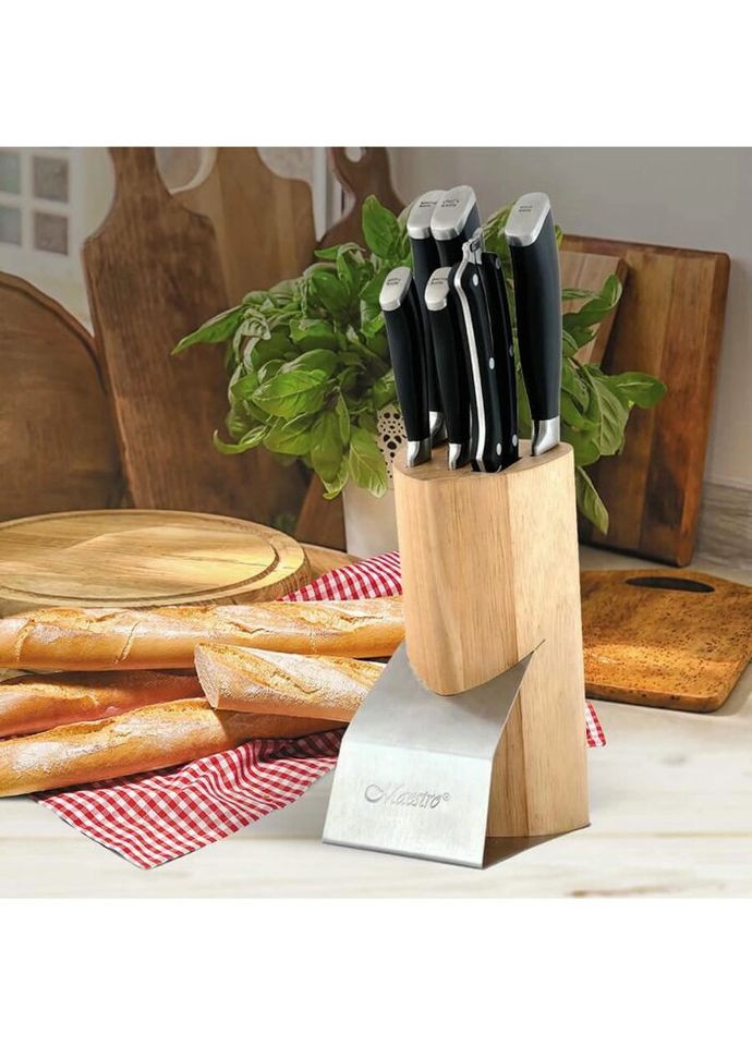 Набор кухонных ножей MR-1421 7 предметов Maestro комбинированные,