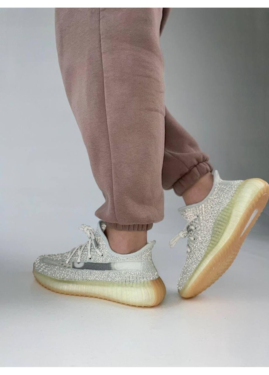КРОССОВКИ ЖЕНСКИЕ ADIDAS YEEZY BOOST 350 V2 YESHAYA FULL REFLECTIVE АДИДАС ИЗИ БУСТ No Brand серые демисезоны (367173030)