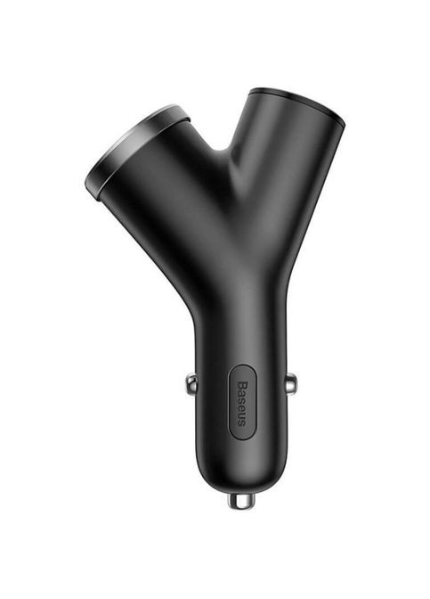 Зарядний пристрій (CCALL-YX01) Baseus Y type dual USB-A Black (268145211)