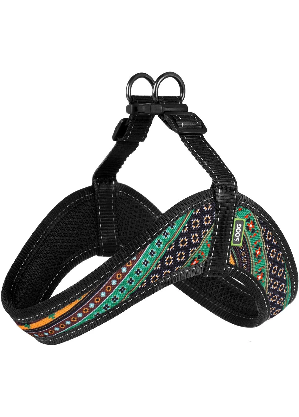 Шлея Comfort охват грудной клетки 42-48 см M Boha green (2100102869012) Hi Dog (320760666)