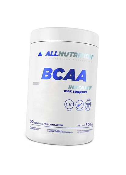 ВСАА з Глютаміном у порошку, BCAA Max Support Instant, All Nutrition 500г Жуйка (28003007) Allnutrition (315784469)