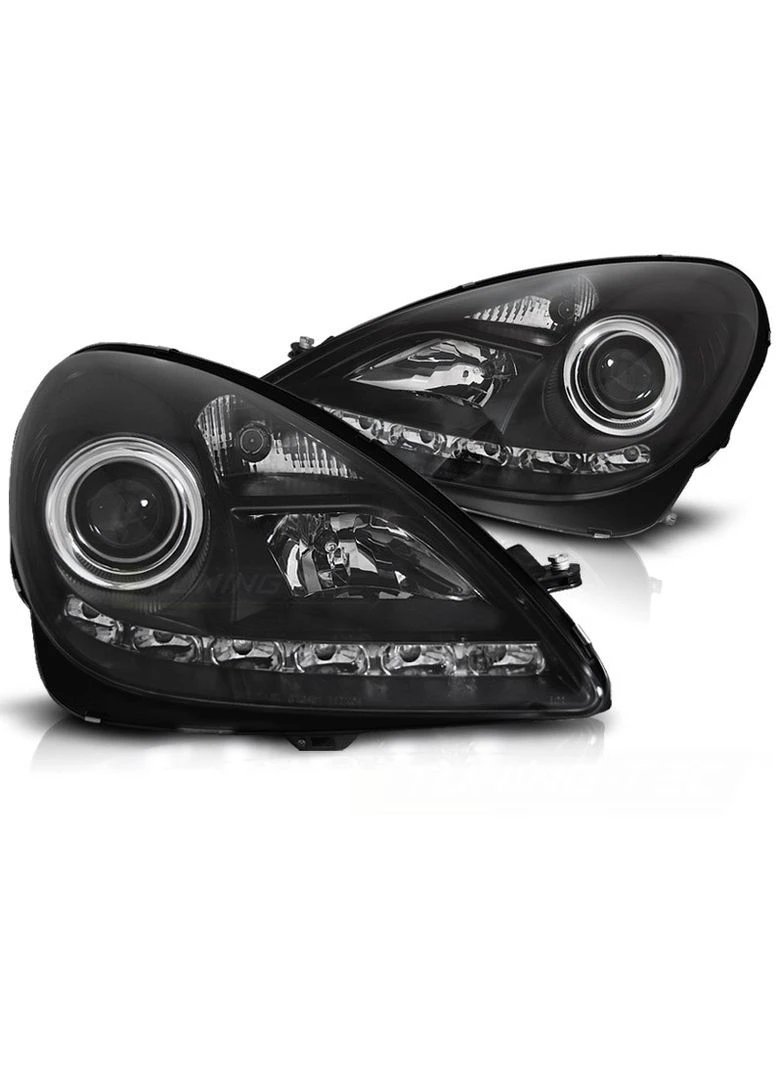 Передние фары Mercedes SLK (R171) 2004-2010 под ксенон черные (ЦЕНА ЗА ПАРУ) Tuning-Tec (398178986)