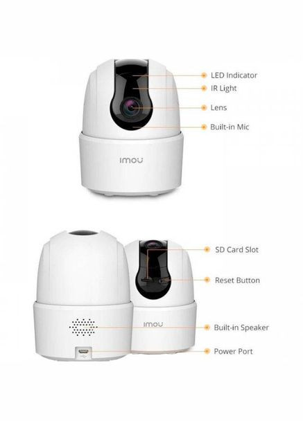 Откровенная поворотная камера — видеоняня Ranger 2C 4 МП IPCTA42P IMOU (277634919)