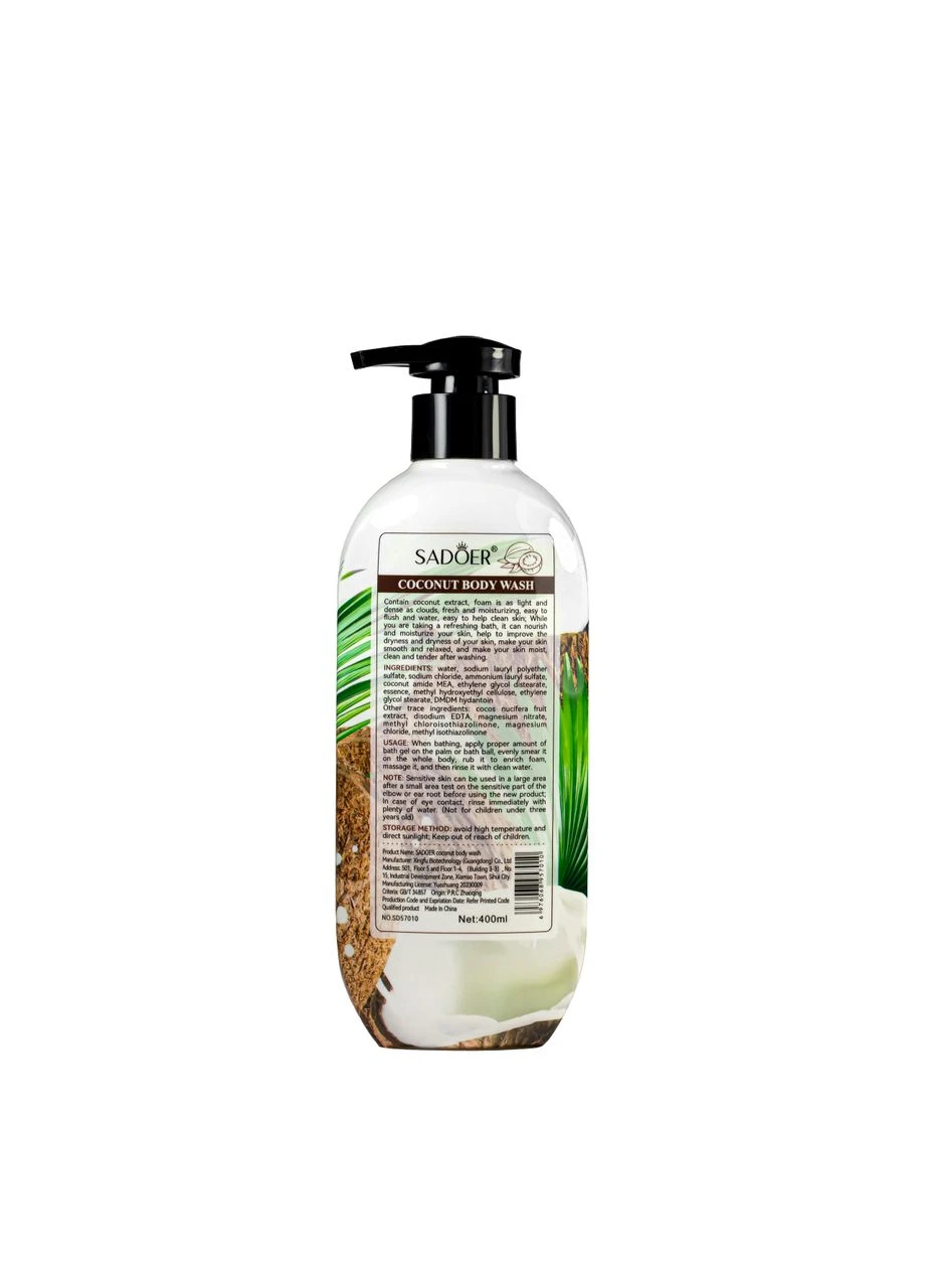 Гель для душа увлажняющий Coconut 400 ml SD57010 SADOER (302723053)