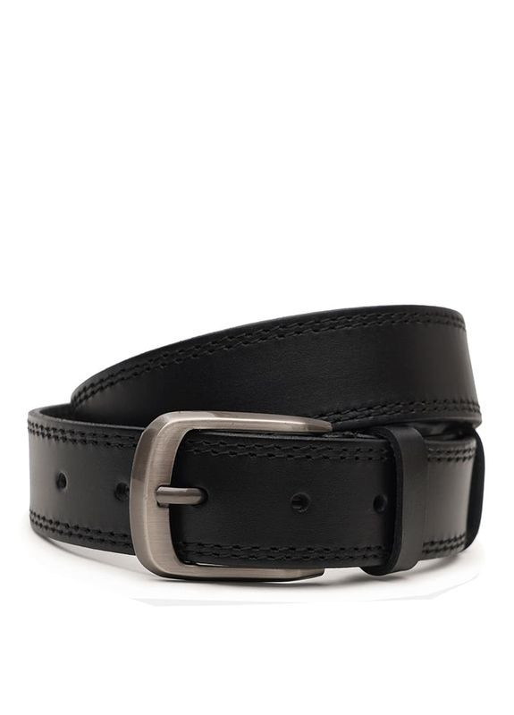 Мужской кожаный ремень V1115FX02-black Borsa Leather (359377592)