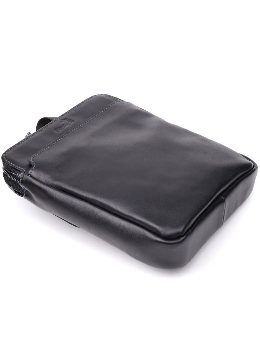 Красива чоловіча сумка через плече з гладкої натуральної шкіри 20871_1 Shvigel (366880622)