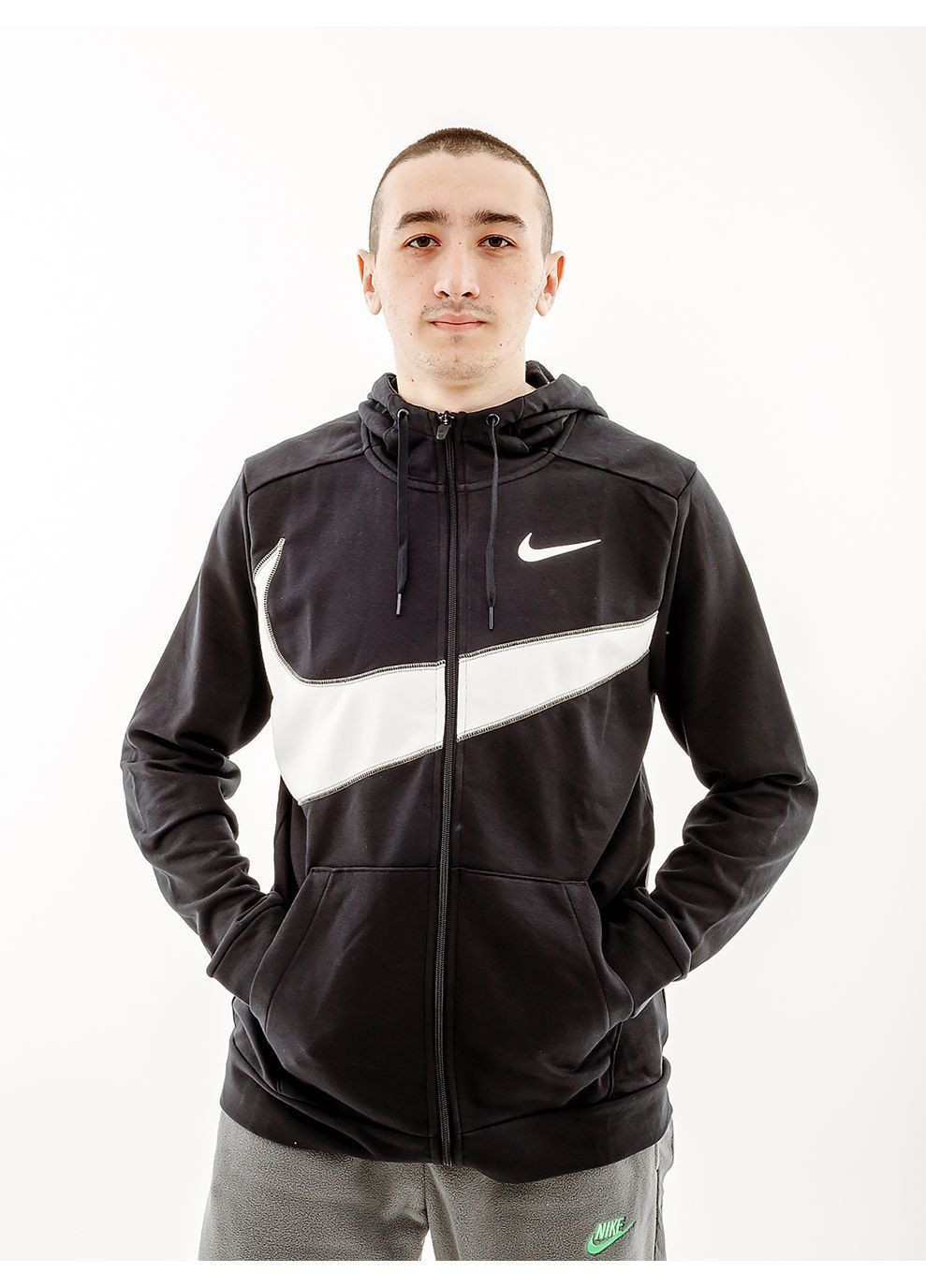 Мужская толстовка DF FLC HD FZ ENERG Черный Nike (333956408)