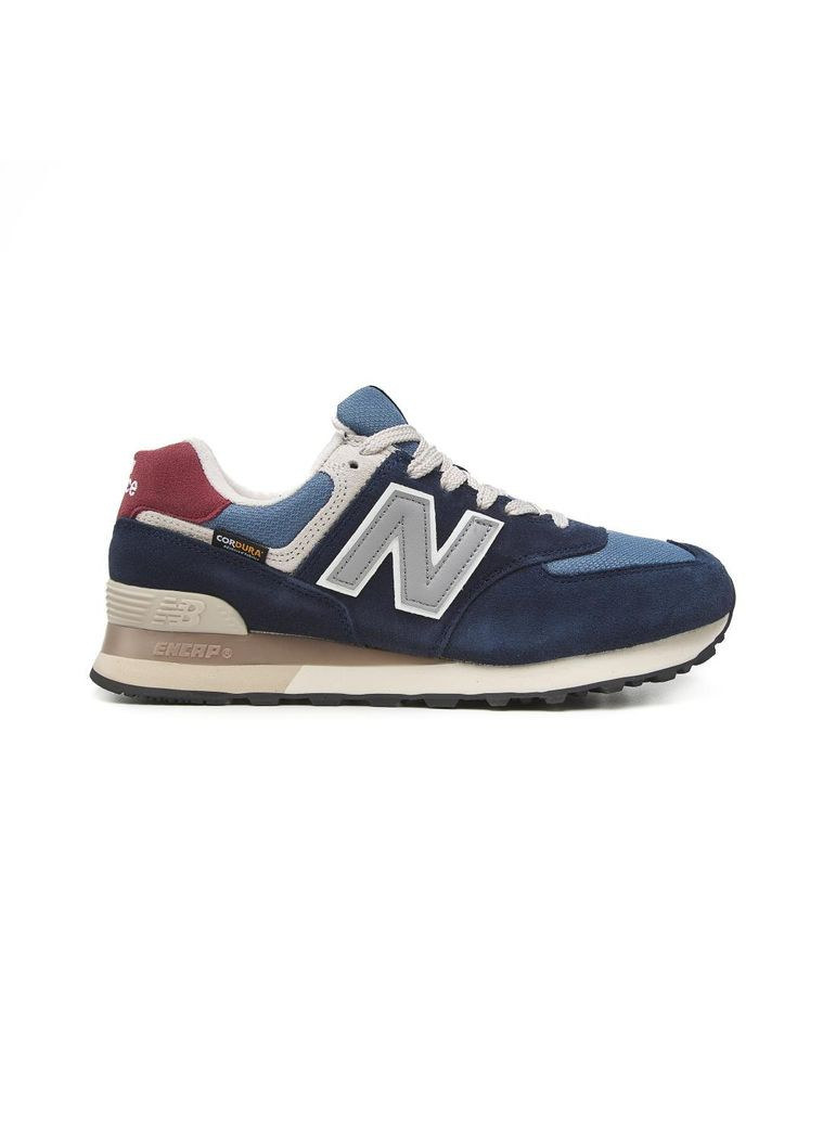Белые демисезонные кроссовки мужские new balance 574 cordura blue нью беланс 574 No Brand