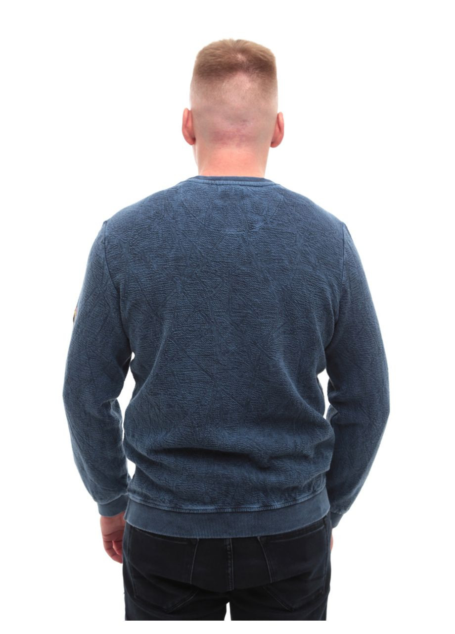 Синий свитшот мужской синий однотонный большой размер Jean Piere варенка (306816599)