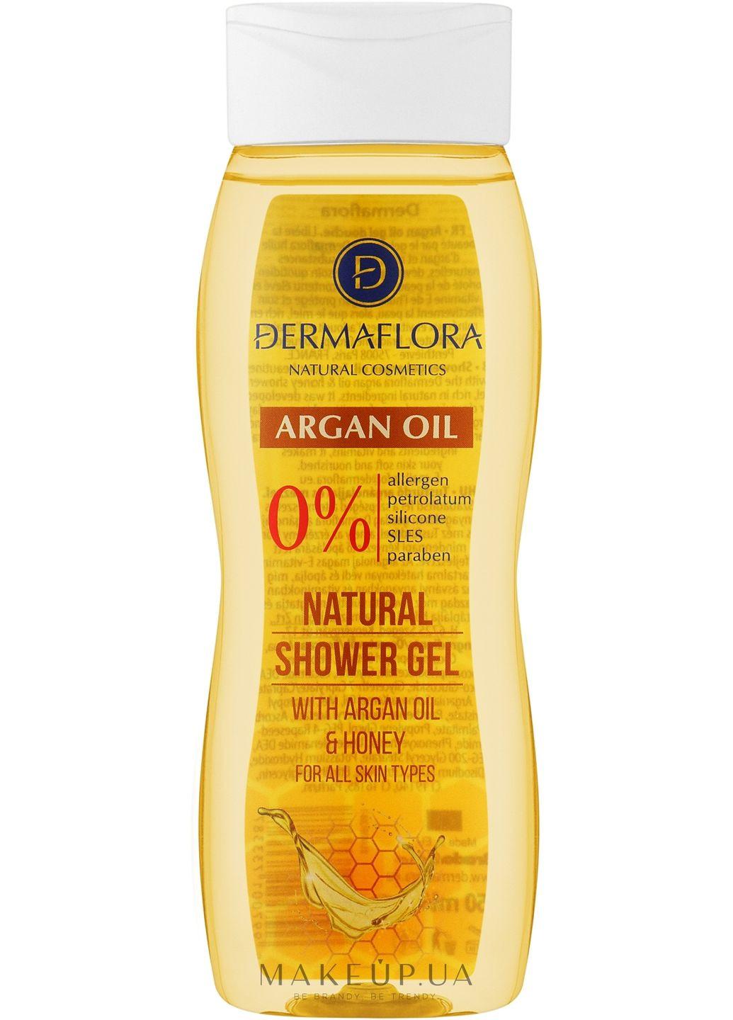 Гель для душа Natural Shower Gel With Argan Oil 250ml (1194117-31163739) Dermaflora (368665619)