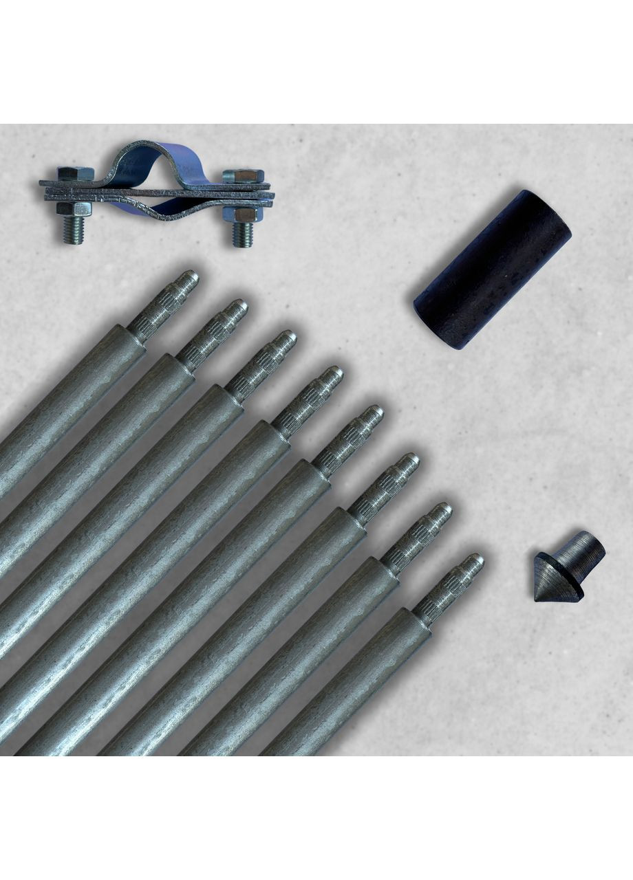 12 м комплект заземления горячеоцинкованный Ф18 заклепочный No Brand (364955953)