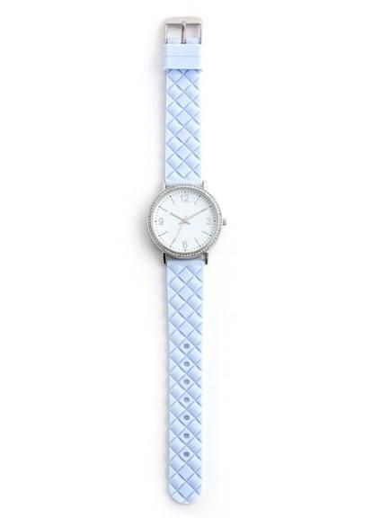 Часы Violette с силиконовым ремешком – голубые Avon (289479930)