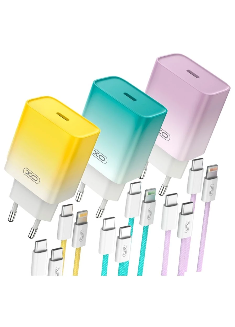 Сетевое зарядное устройство CE18 1Type-C PD/QC 30W Type-C to Lightning XO (337995278)
