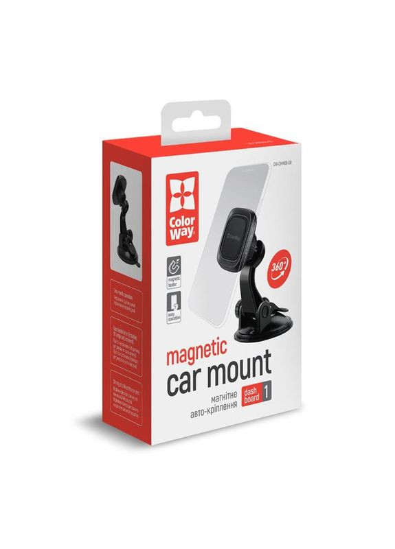Автомобильный держатель СolorWay магнитный Dashboard-1 Gray (CW-CHM06-GR) Colorway (336955397)