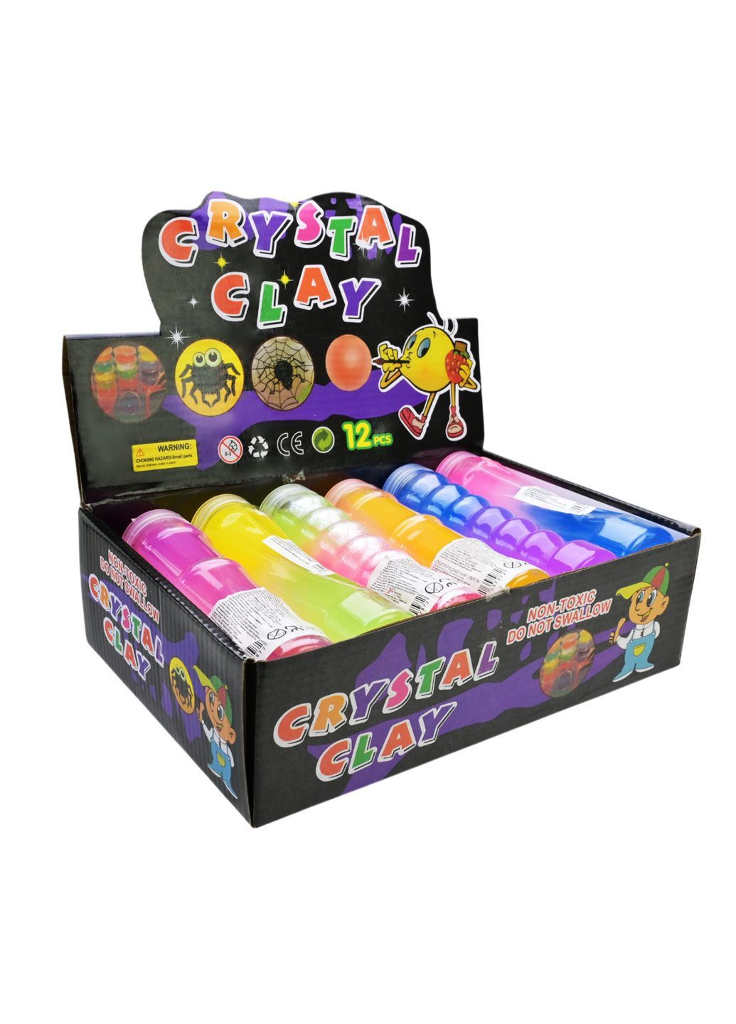 Антистрес слайм 16 см Cristal Clay, іграшка для зняття стресу, в асортименті - No Brand C24209 (371924566)