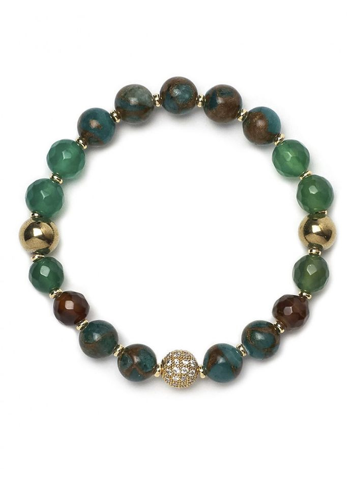 Браслет з зеленим камінням 5030 LeBijou (367580041)