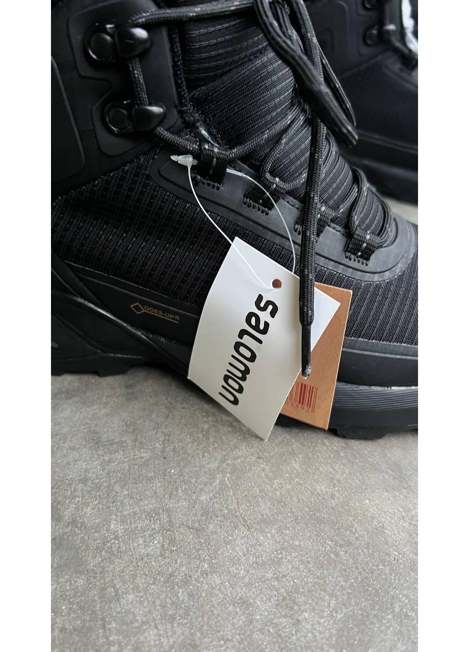 КРОСІВКИ ЖІНОЧІ SALOMON HIGHT BLACK FUR САЛОМОН No Brand чорні зими (367172535)