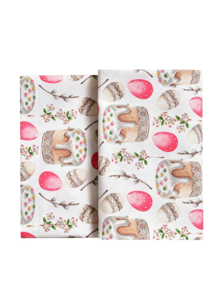 Скатертина 170х260 см – бавовняна скатертина з водовідштовхувальним покриттям, великодній принт святкова IDEIA (334726441)