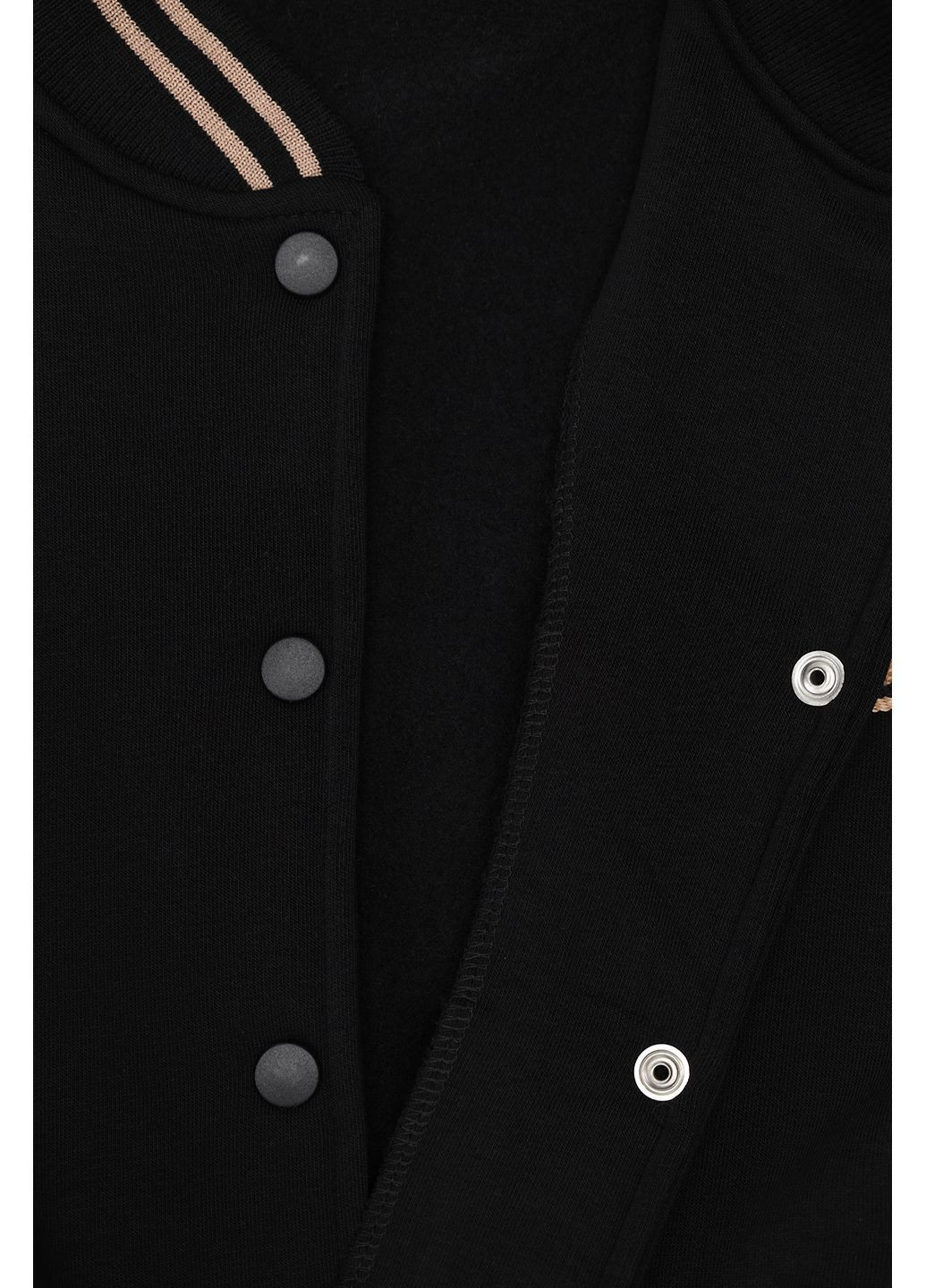 Бомбер для дівчинки колір чорний ЦБ-00284097 Yuki (362024991)