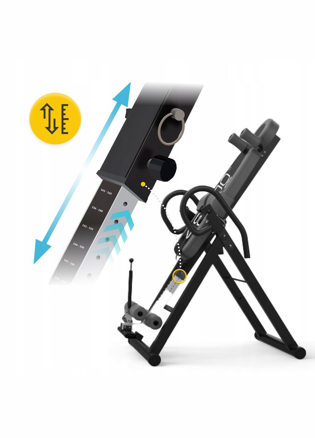 Стол инверсионный регулируемый Black/Grey (P-5905973401951) 4FIZJO (311505548)