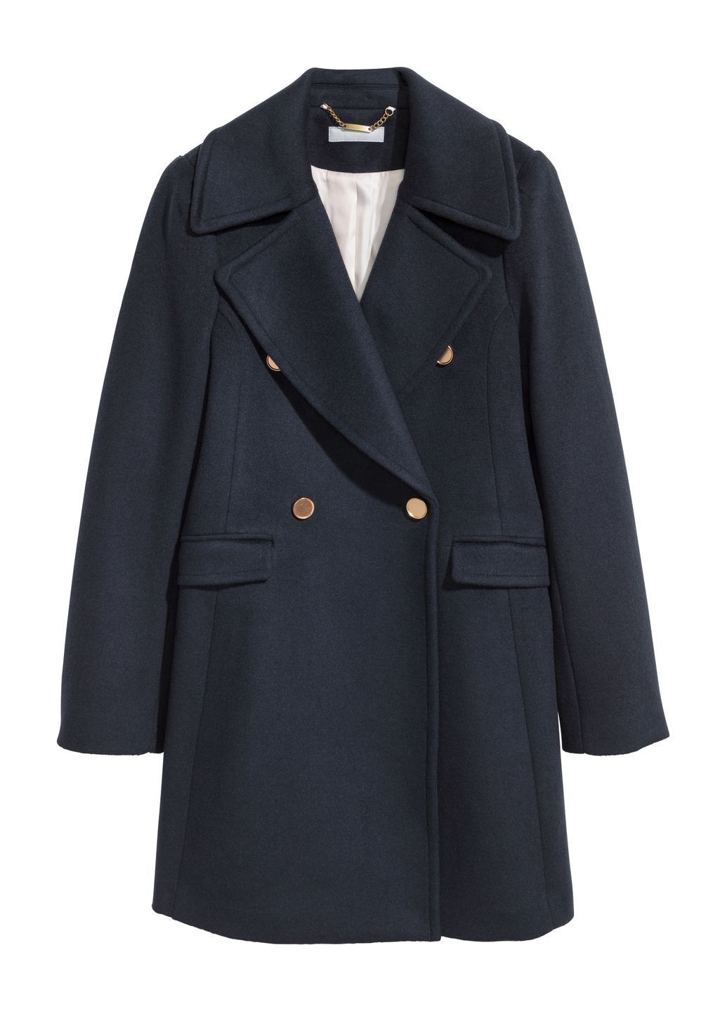 Темно-синее Пальто демисезон,темно-синий, H&M