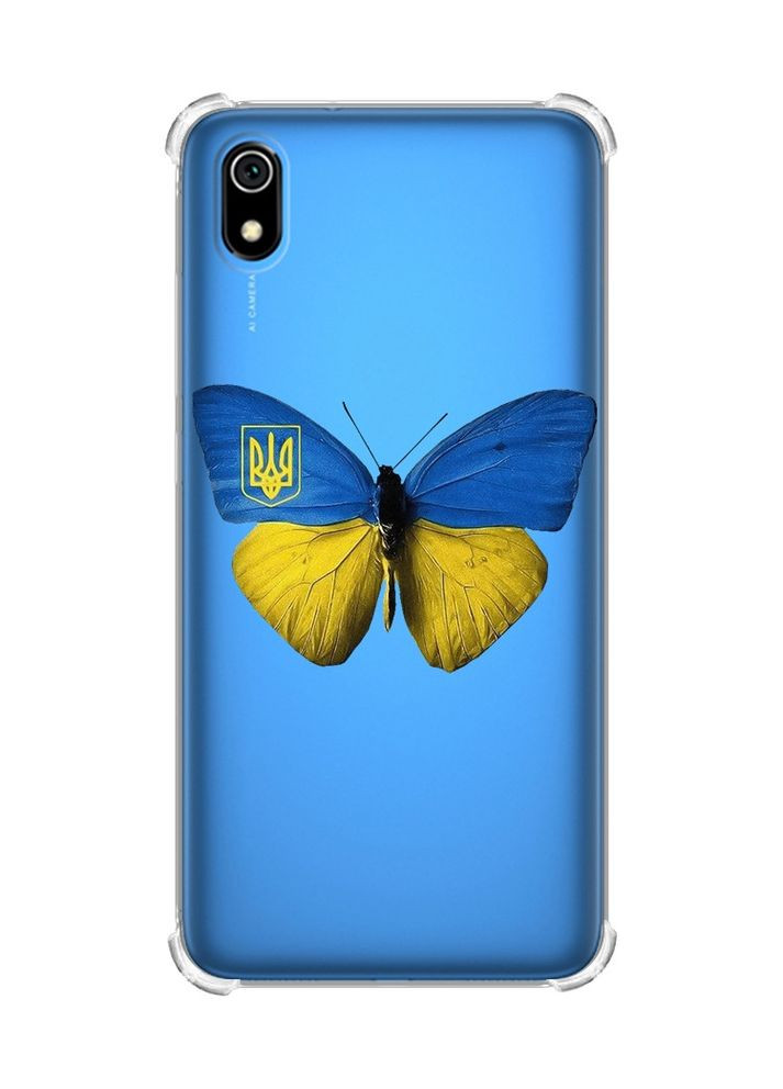 Чохол з потовщеними кутами для Xiaomi Redmi 7A:: Метелик Україна (принт 255) Creative (360710987)