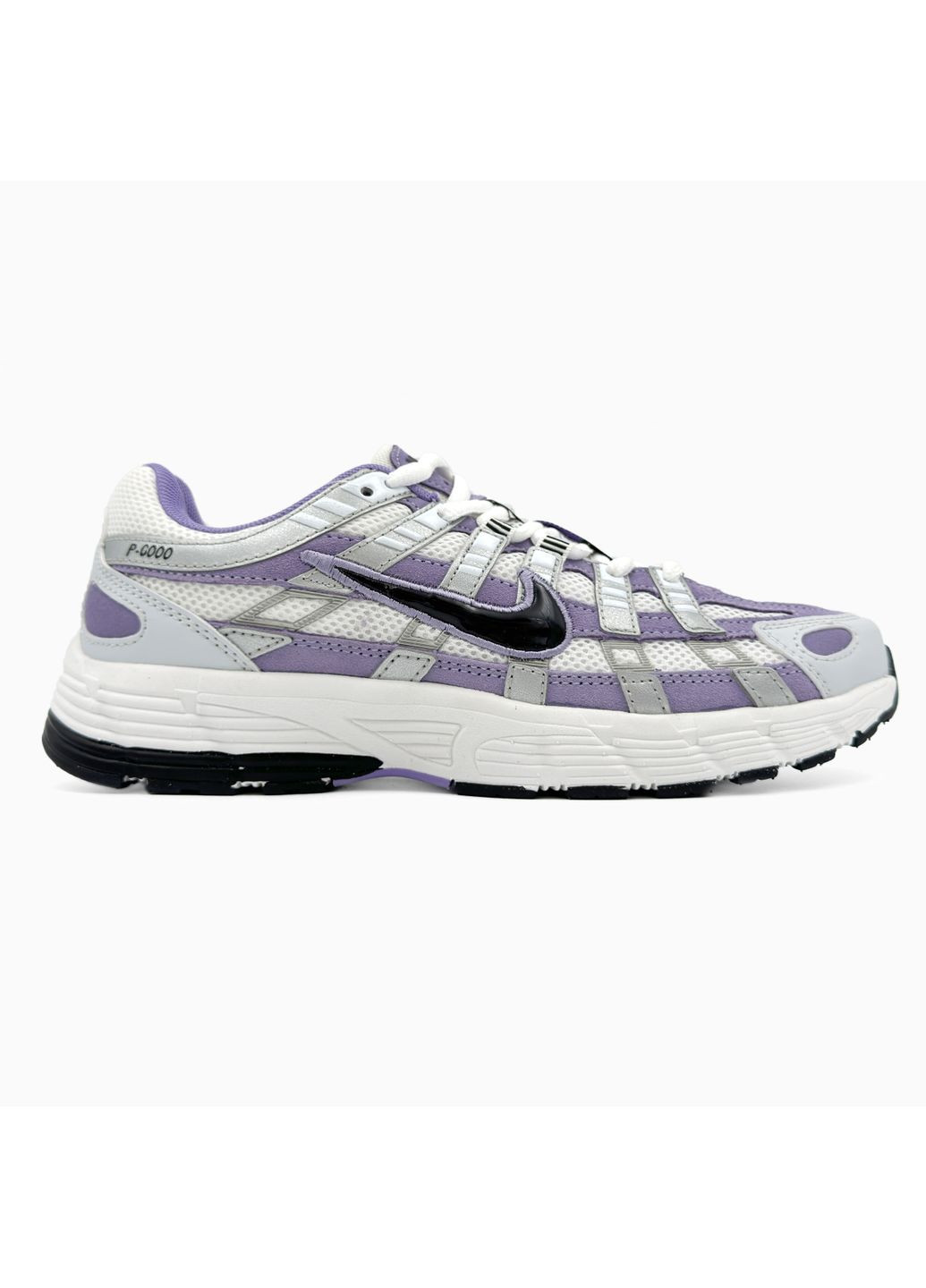 Черные демисезонные кроссовки мужские nike p-6000 white / violet / black найк п-6000 No Brand