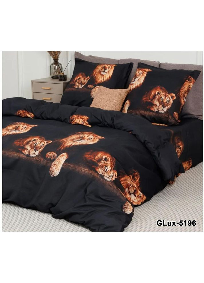 Постільна білизна бавовняна Савана Євро 200 x 220 Бязь Чорна 50 х 70 No Brand (317368160)