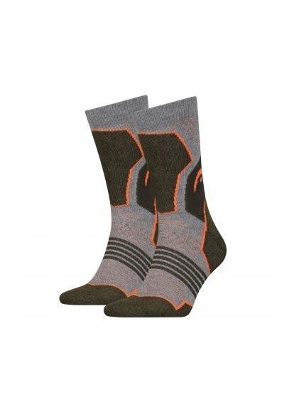 Комбіновані шкарпетки hiking crew 2p unisex сірий, зелений уні 701219910-001 Head (386082014)