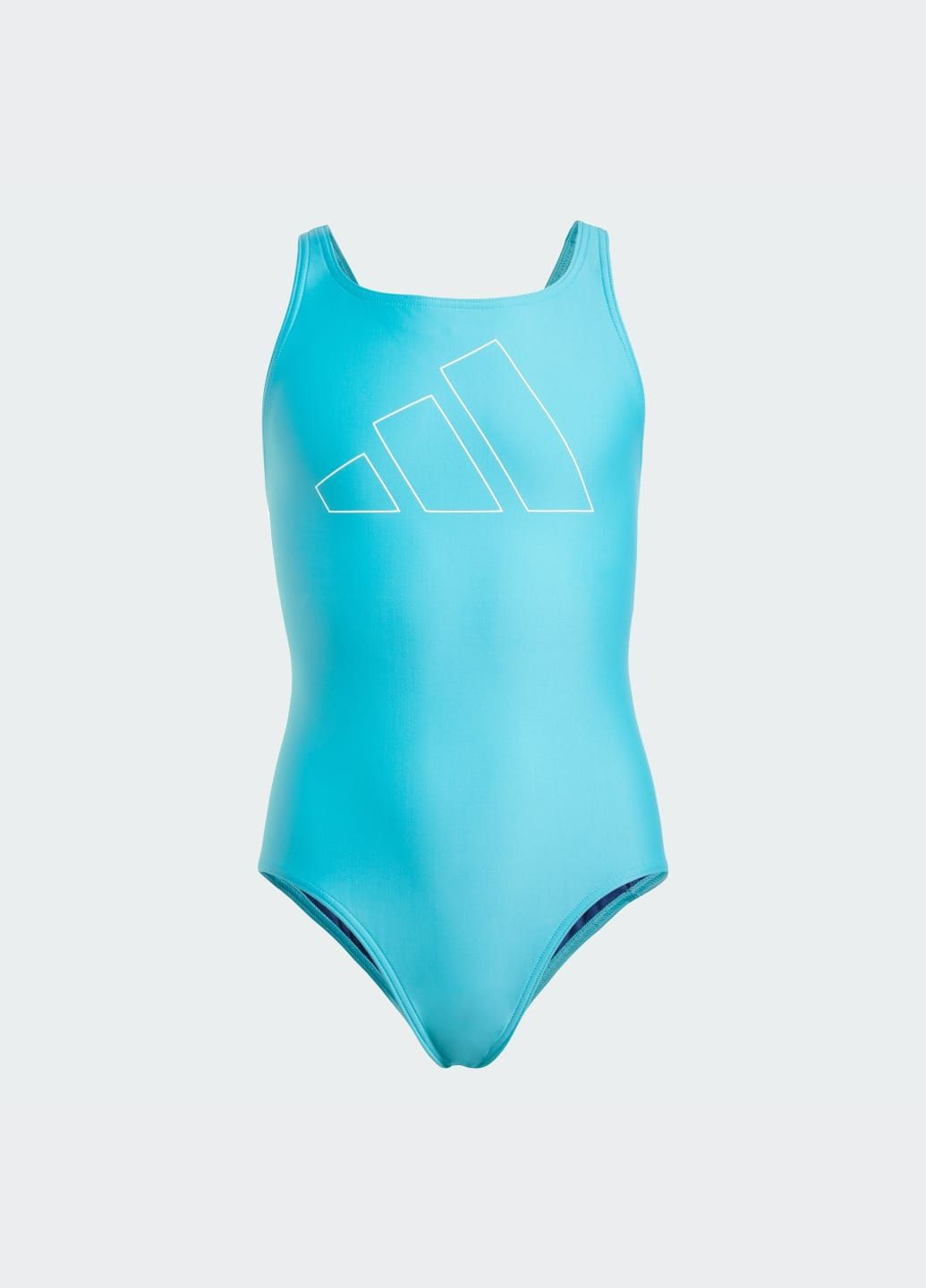 Бирюзовый летний купальник performance big bars kids adidas