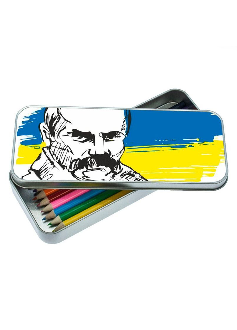 Пенал школьный для мальчика и девочки металлический Патриотический #09 7*18 см Silver No Brand (309154779)