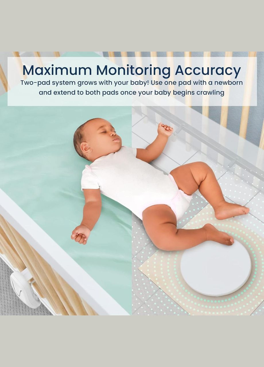 Монитор для контроля нарушения и отсутствия дыхания Babysense 7 для новорожденных, с 2 сенсорами под матрас No Brand (344547857)