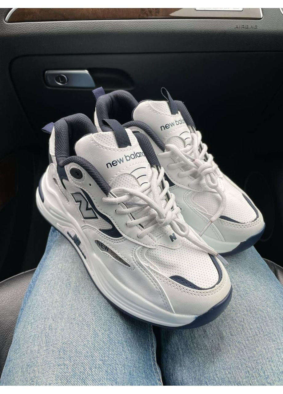 КРОСІВКИ ЖІНОЧІ NEW BALANCE 990 WHITE BLUE SILVER НЬЮ БЕЛАНС 990 No Brand білі демісезони (367171136)