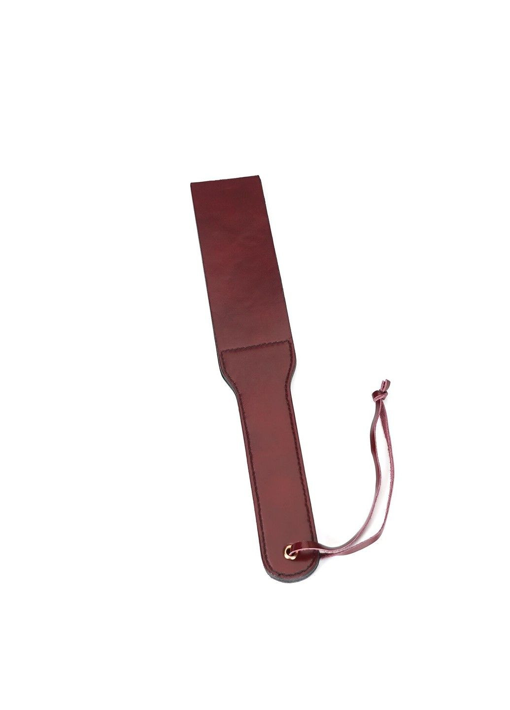 Двусторонний паддл Wine Red Spanking Paddle, натуральная кожа Liebe Seele (345708415)