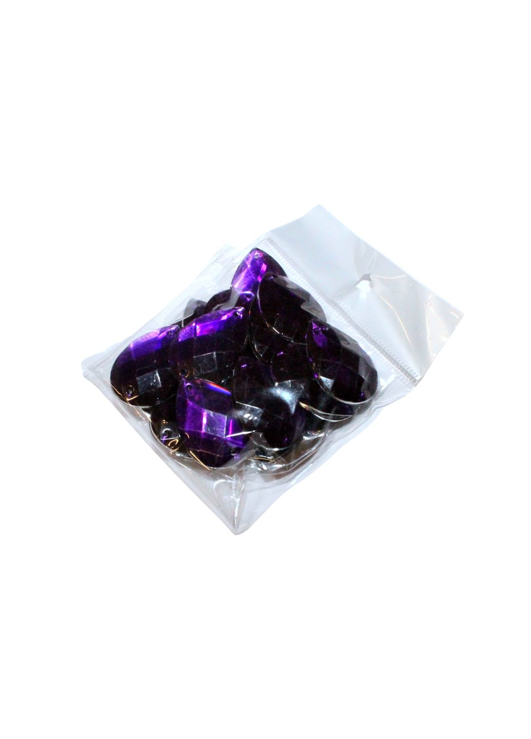 Камені пришивні Крапелька 17х25мм/20шт Фіолетовий FROM FACTORY EYX (339104401)