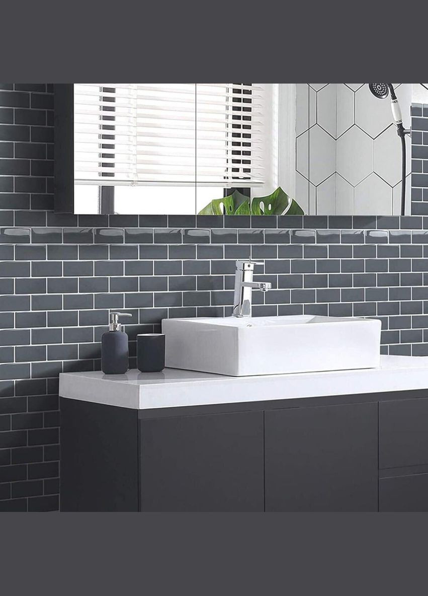 Самоклеюча поліуретанова плитка сіра цегла 305х305х1мм SW-00001153 Sticker Wall (329892904)