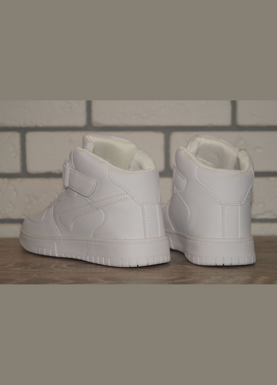 Хайтопи підліткові демісезонні / Черевики підліткові демісезонні білі FDEK (346753774)