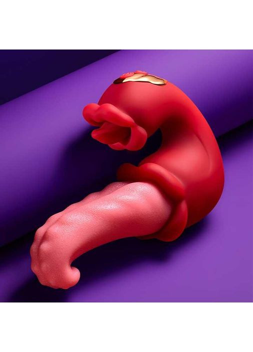 Двойной вибратор язык Vibratex 10 режимов вибрации и 10 режимов лизания No Brand (368893541)