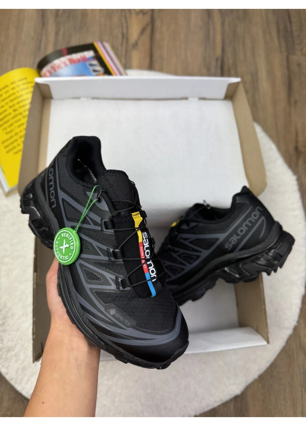Чорні літні кросівки salomon xt-6 gore-tex black саломон хт 6 No Brand