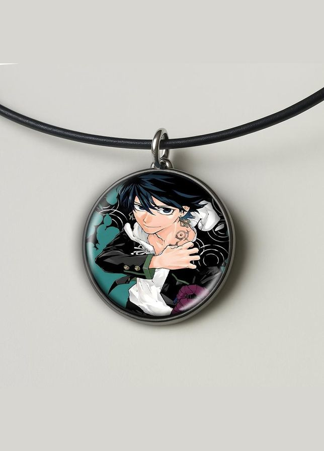 Набор подвеска (кулон) и брелок Аниме Фарс из убийства девушки насморк #05 (подарочный набор) No Brand (332633497)