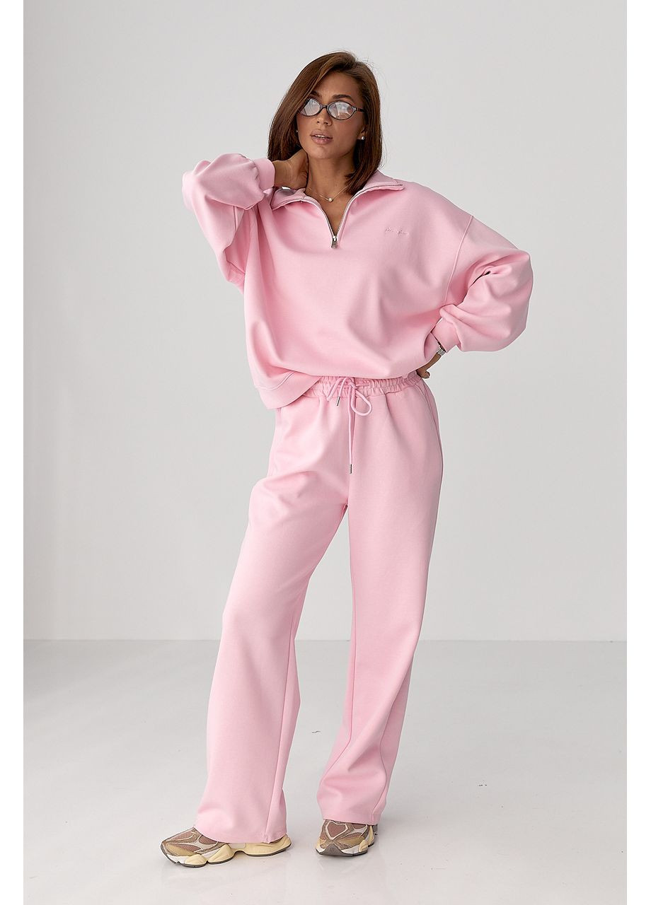 Однотонный спортивный костюм с надписью - баклажан цвет Lurex (361056698)