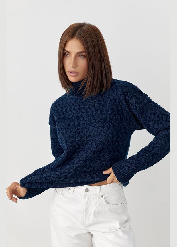 Темно-синій светр жіночий Bakhur