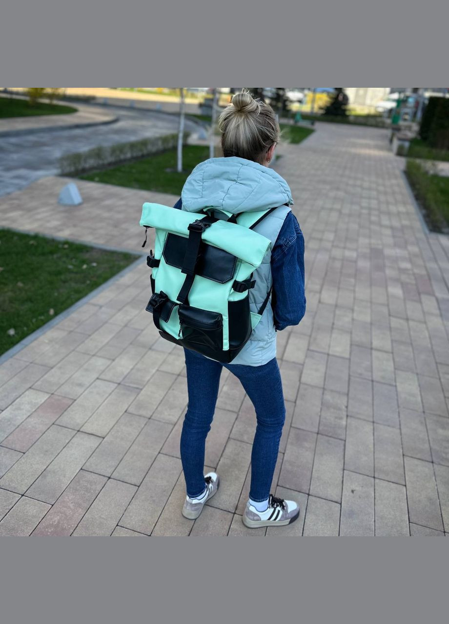 Женский рюкзак бирюзовый вместительный городской и для путешествий Travel 5.0 No Brand (290253827)