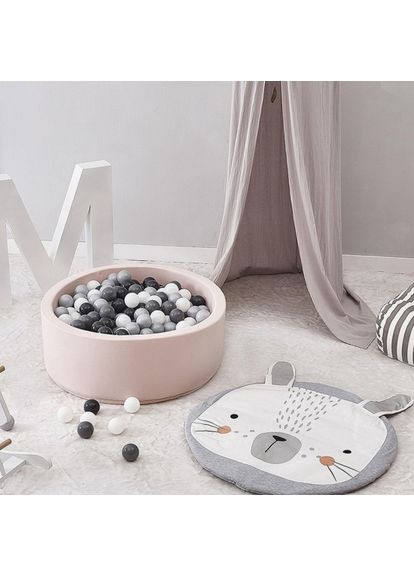 Коврик для детей Зайка мягкий хлопковый коврик для ползания и отдыха 80 см ProDobro Серый Зайка (365440446)