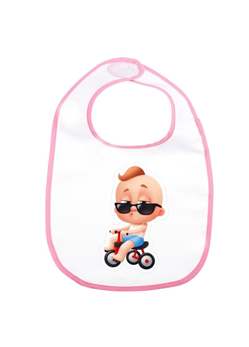 Слинявчик (нагрудник) #0067 Рожевий No Brand (315041873)