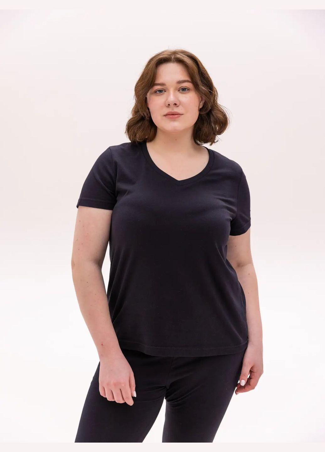 Футболка женская легкая больших размеров Роза - (301539050)