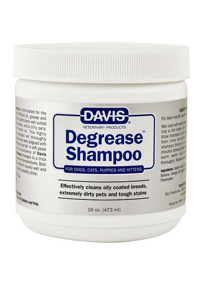 Шампунь Degrease Shampoo обезжиривающий для собак и кошек 473 мл (87717900342) Davis (279567576)