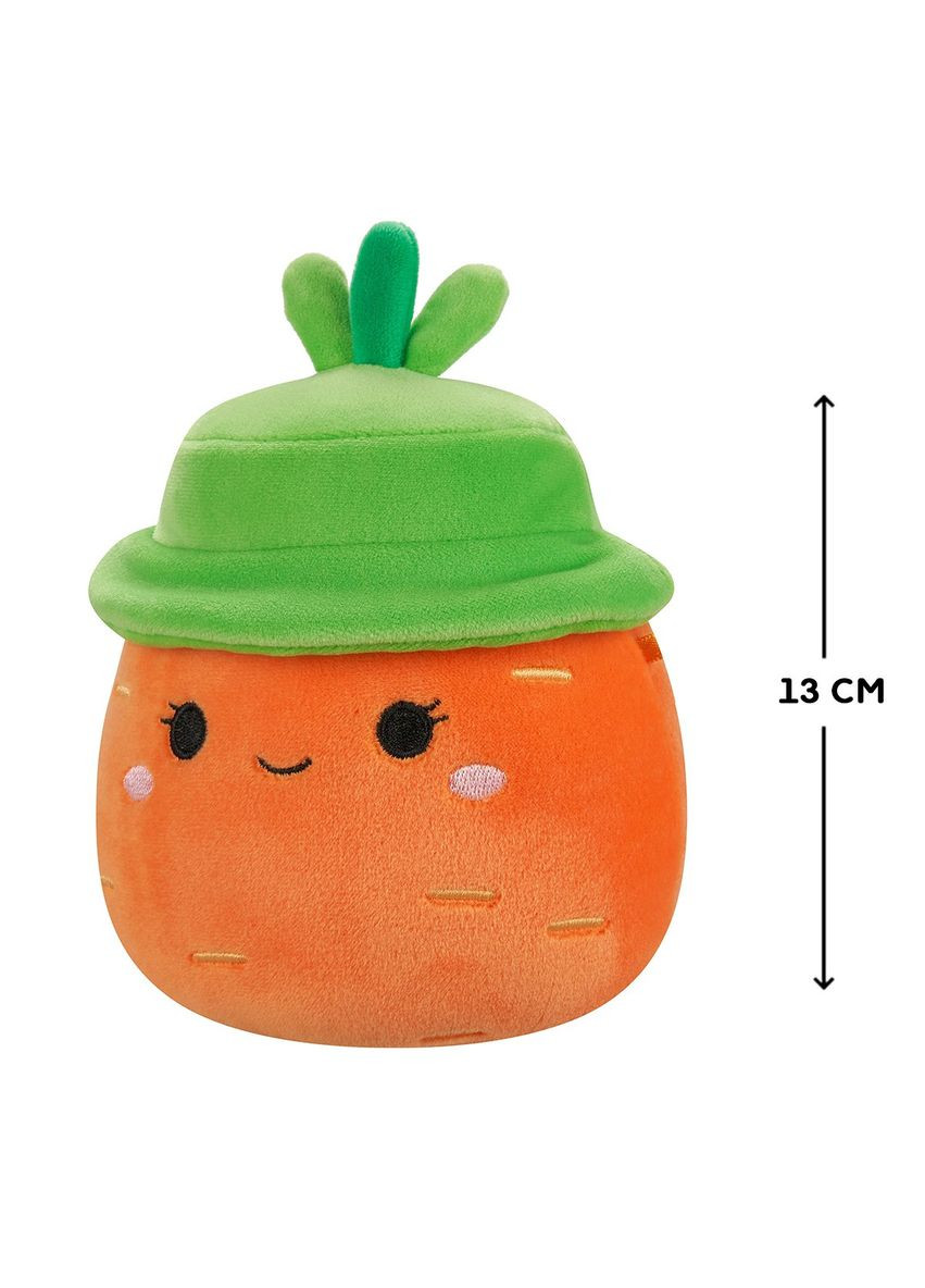 М'яка іграшка Морквина Кароліна в капелюсі (13 cm) Squishmallows (322399879)