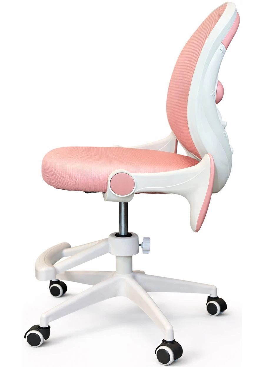 Кресло вращающееся детское с подставкой для ног PERFECT KIDS ASTRONAUT PINK Розовый (PFH-092115) Perfect Home (387809064)