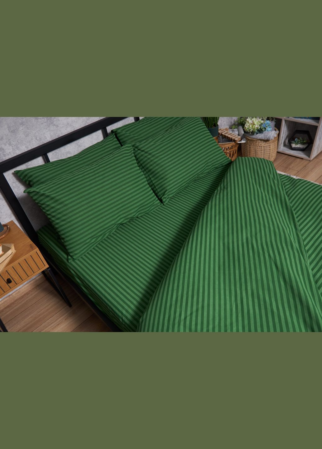 Комплект постільної білизни Бязь Gold Люкс євро 200х220 наволочки 4х50х70 (MS-820004423) Moon&Star Juniper (288536215)